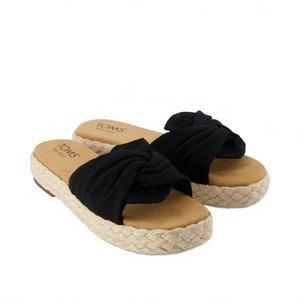 NEW TOMS women's abby slide in black